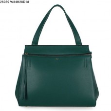 Celine EDGE Torba ze skóry cielęcej Zielona 26938