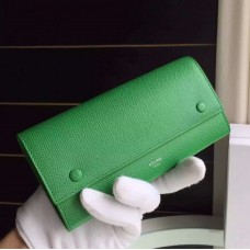 Wielofunkcyjny portfel Celine ze skóry Epsom w kolorze zielonym Wielofunkcyjny portfel Celine ze skóry Epsom w kolorze zielonym