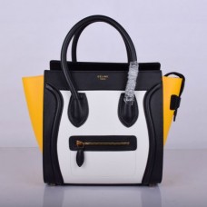 Torba podróżna Celine Medium w kolorze czarno-białym i żółtym Torba podróżna Celine Medium w kolorze czarno-białym i żółtym