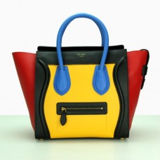 Duża torba bagażowa Celine w kolorze czarnym, żółtym, niebieskim i czerwonym Duża torba bagażowa Celine w kolorze czarnym, żółtym, niebieskim i czerwonym