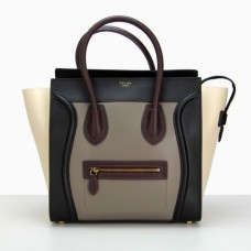 Duża torba bagażowa Celine w kolorze szarym, czarnym, białym i winnym Duża torba bagażowa Celine w kolorze szarym, czarnym, białym i winnym