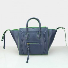 Torebki Celine w kolorze granatowo-zielonym z krowiej skóry Boston