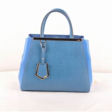 Fendi 2jours Blue Cross Veins z granatową skórzaną torebką Ferrari
