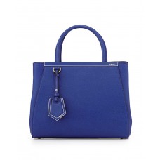 Fendi 2Jours Mini torba na zakupy w kolorze kobaltowym