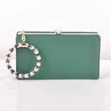 Bvlgari Serpenti Oryginalna skórzana torebka w ramce, zielona 82121 Bvlgari Serpenti Oryginalna skórzana torebka w ramce, zielona 82121