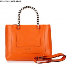 Bvlgari Nowa torba do noszenia w ręku Serpenti ze skóry cielęcej w kolorze pomarańczowym 80382 Bvlgari Nowa torba do noszenia w ręku Serpenti ze skóry cielęcej w kolorze pomarańczowym 80382