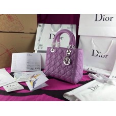 Replika torebki Dior Lady Default z prawdziwej skóry w kolorze fioletowym Replika torebki Dior Lady Default z prawdziwej skóry w kolorze fioletowym