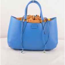 Fendi B Fab Blue Ferrari, duża skórzana torba z uchwytem u góry