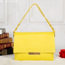 Celine Blade Flap Torba na ramię ze skóry cielęcej Cytrynowożółta 5368 Celine Blade Flap Torba na ramię ze skóry cielęcej Cytrynowożółta 5368
