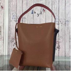 Celine Twisted Cabas Mała Torebka ze Skóry Cielęcej w Kolorze Camel/Pomarańczowym Celine Twisted Cabas Mała Torebka ze Skóry Cielęcej w Kolorze Camel/Pomarańczowym