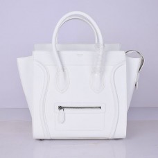 Duża torba podróżna Celine, biała, 30 cm