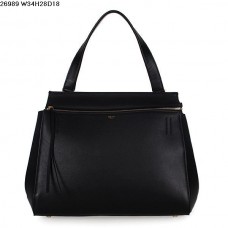 Celine EDGE Torba ze skóry cielęcej Czarna 26938