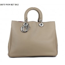 Dior Diorissimo Jumbo Bag Apricot Nappa Leather (Silvery Hardware) 18373