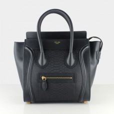 Torba podróżna Celine Medium Luggage Tote Black Snake Bags Torba podróżna Celine Medium Luggage Tote Black Snake Bags