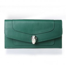 Bvlgari Serpenti Original Leather Wallet Green 201302 Bvlgari Serpenti Original Leather Wallet Green 201302