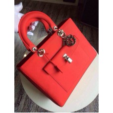 Replika torebki Dior Lady Default Lambskin Red