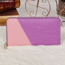 Portfel Christian Dior Multicolor Purple/Pink Zipper 118 Portfel Christian Dior Multicolor Purple/Pink Zipper 118
