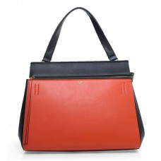 Celine EDGE Oryginalna skórzana torba pomarańczowa 3405