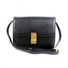 Celine Clasp Classic Box Medium Bag Czarna Celine Clasp Classic Box Medium Bag Czarna