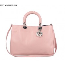 Torba Dior Diorissimo z różowej skóry nappa (srebrne okucia) 9627 Torba Dior Diorissimo z różowej skóry nappa (srebrne okucia) 9627