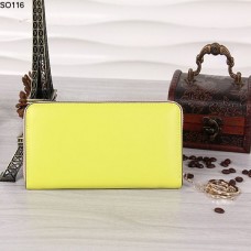 Portfel Christian Dior Lemon Yellow z zamkiem błyskawicznym 116 Portfel Christian Dior Lemon Yellow z zamkiem błyskawicznym 116