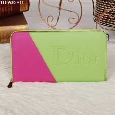 Portfel Christian Dior Multicolor Lime/Peach Zipper 118 Portfel Christian Dior Multicolor Lime/Peach Zipper 118