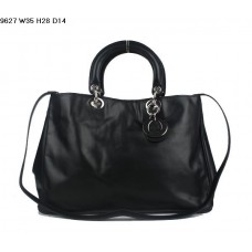 Torba Dior Diorissimo z czarnej skóry nappa (srebrne okucia) 9627
