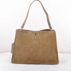 Celine EDGE Torba ze skóry zamszowej Khaki 309
