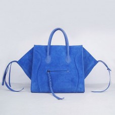 Torebki Celine Blue Boston Suede
