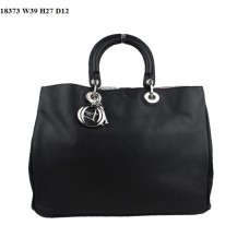 Dior Diorissimo Jumbo Bag Czarna skóra nappa (srebrne okucia) 18373