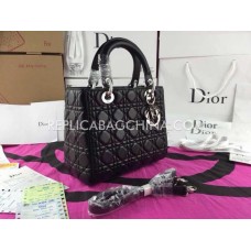 Replika torebki Dior Lady Totes ze skóry w kolorze czarnym