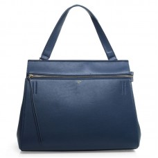 Celine EDGE Oryginalna skórzana torba ciemnoniebieska 3405