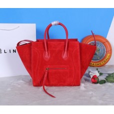 Torebki Celine Red Boston Suede Torebki Celine Red Boston Suede