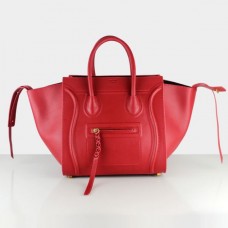 Torebki Celine Red Boston Cowhide