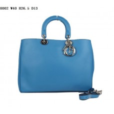 Dior Diorissimo Jumbo Torba Niebieska skóra Nappa (srebrzysty sprzęt) 8002
