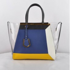 Fendi 2Jours Niebieska Przezroczysta Torba PVC