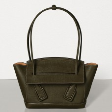 Bottega Veneta Arco 33 Bag In Khaki Grainy Calfskin Bottega Veneta Arco 33 Bag In Khaki Grainy Calfskin
