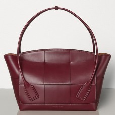 Bottega Veneta Arco 56 Bag In Bordeaux French Calfski Bottega Veneta Arco 56 Bag In Bordeaux French Calfski