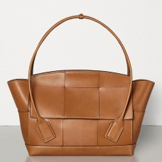 Bottega Veneta Arco 56 Bag In Tan French Calfski Bottega Veneta Arco 56 Bag In Tan French Calfski