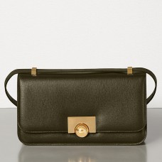 Bottega Veneta BV Klasyczna torebka ze skóry khaki Bottega Veneta BV Klasyczna torebka ze skóry khaki