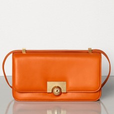 Bottega Veneta BV Klasyczna torebka z pomarańczowej francuskiej skóry cielęcej Bottega Veneta BV Klasyczna torebka z pomarańczowej francuskiej skóry cielęcej