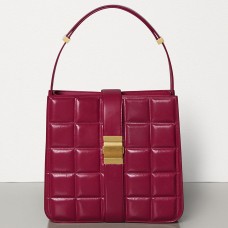 Bottega Veneta Wyściełana torba Marie z papieru Amaranto