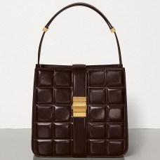 Bottega Veneta Wyściełana torba Marie z papieru Fondente