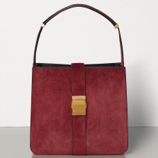 Torebka Bottega Veneta Marie ze skóry zamszowej w kolorze bordowym