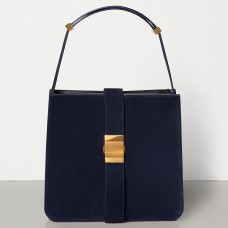 Torebka Bottega Veneta Marie ze skóry zamszowej w kolorze granatowym