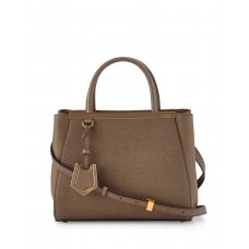 Fendi 2Jours Petite Torba na Zakupy Brązowa