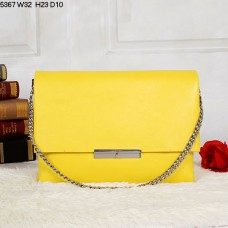 Celine Blade Flap Torba na ramię ze skóry cielęcej Cytrynowożółta 5367 Celine Blade Flap Torba na ramię ze skóry cielęcej Cytrynowożółta 5367