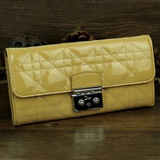 Portfel Dior Flap 9002 Żółty Portfel Dior Flap 9002 Żółty