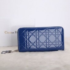 Portfel Dior Escapade ze skóry lakierowanej D0811 RoyalBlue Portfel Dior Escapade ze skóry lakierowanej D0811 RoyalBlue