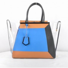 Fendi 2Jours Niebieska Przezroczysta Torba PVC